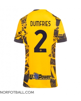 Billige Fotballdrakt Inter Milan Denzel Dumfries #2 Replika Tredjedrakt Dame 2024-25 Kortermet